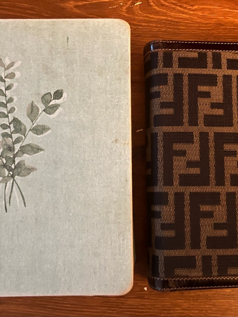 Fendi Brown FF Monogram Notebook Cover . Authentic with SR number.